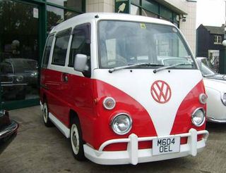 Illustration for article titled This Scion xB Dressed as an Old Volkswagen Microbus Is Remarkably Well Done